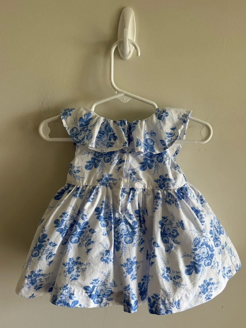 Janie and Jack Blue & White Floral Dress
